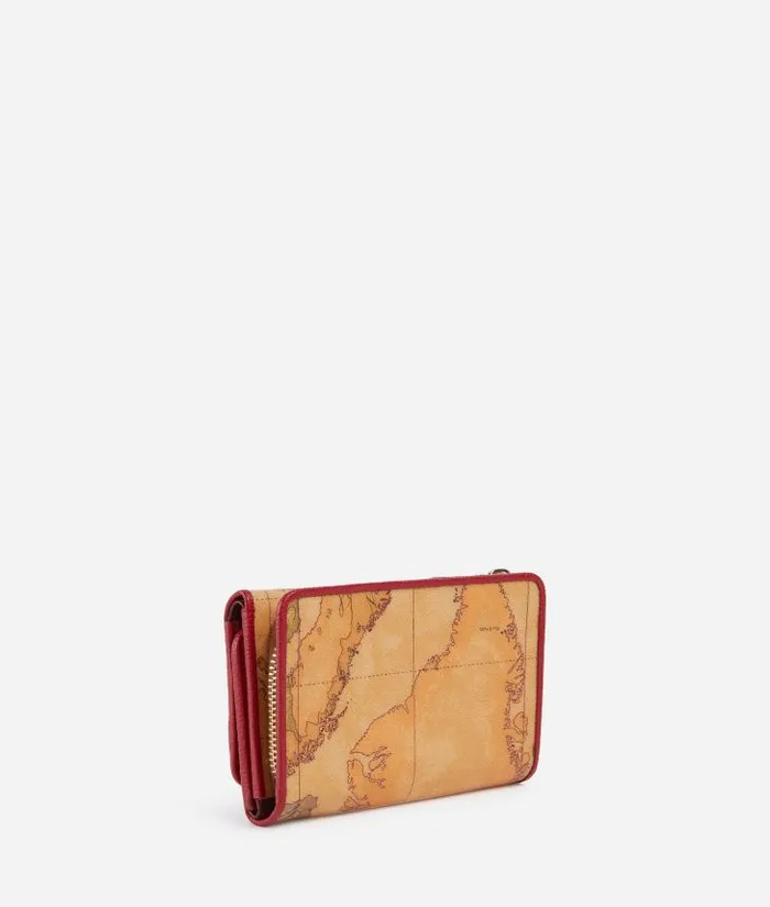 3d Geo Medium Bifold Wallet Raspberry Woman Alviero Martini Wallets