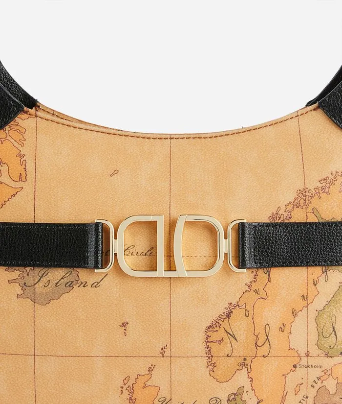 3d Geo Shoulder Bag Black Woman Alviero Martini Shoulder Bags