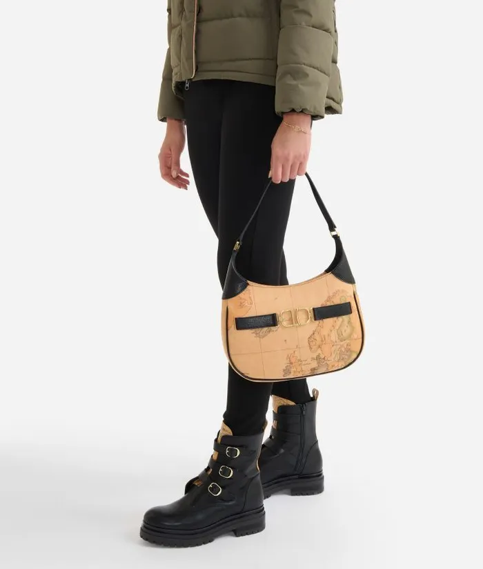 3d Geo Shoulder Bag Black Woman Alviero Martini Shoulder Bags