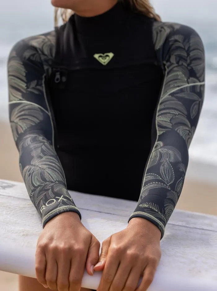 43mm Elite 8211 Chest Zip Wetsuit Anthracite The Palms Wetsuit Women Roxy Wetsuits