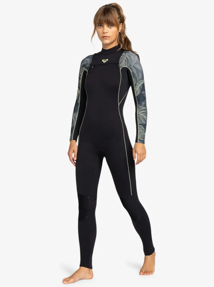 43mm Elite 8211 Chest Zip Wetsuit Anthracite The Palms Wetsuit Women Roxy Wetsuits
