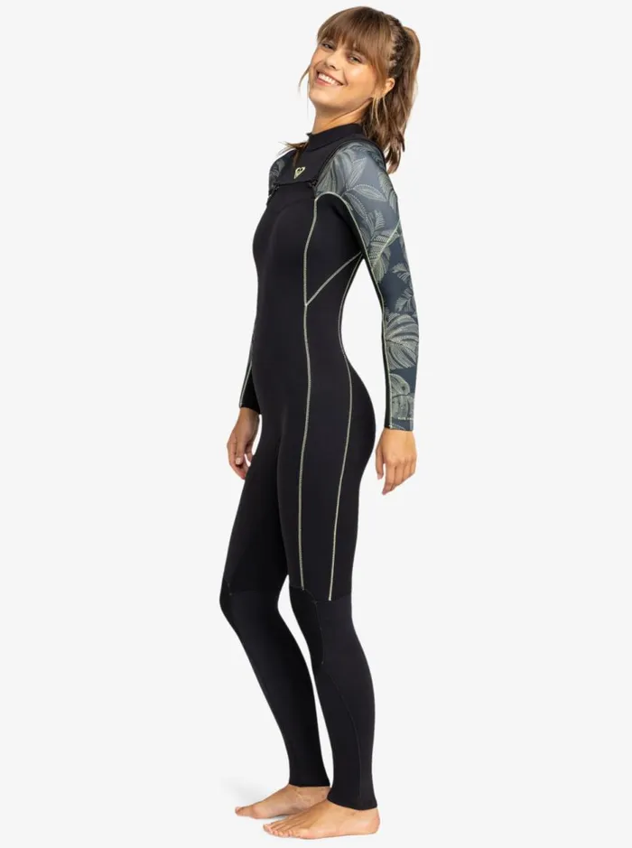 43mm Elite 8211 Chest Zip Wetsuit Anthracite The Palms Wetsuit Women Roxy Wetsuits