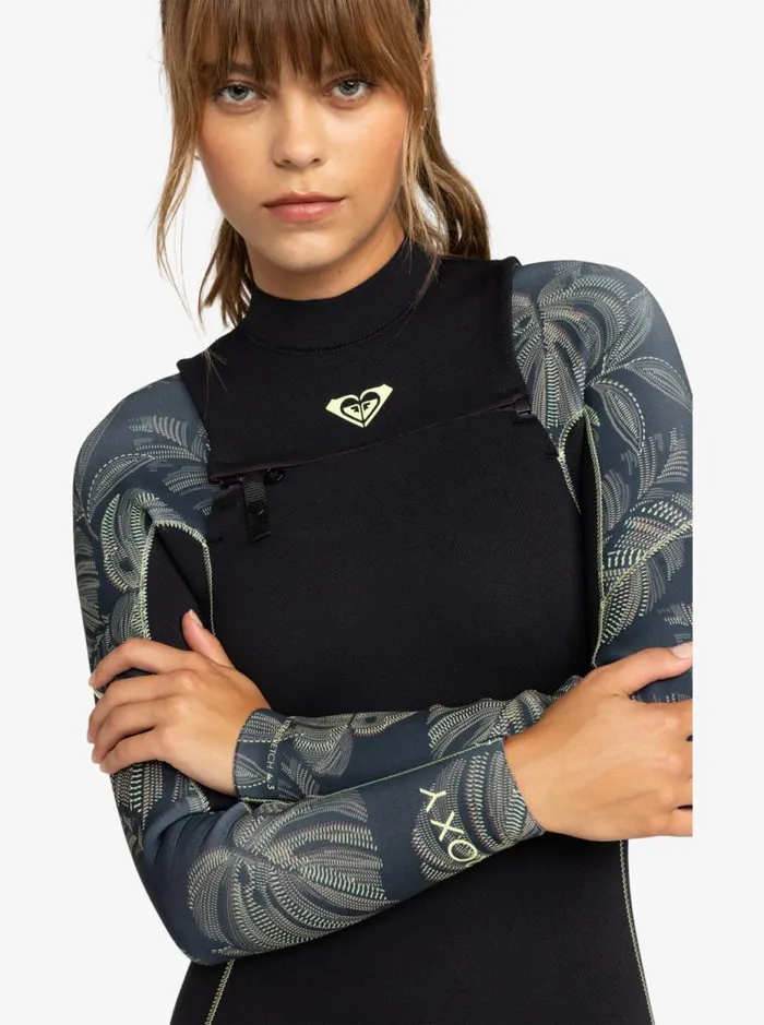 43mm Elite 8211 Chest Zip Wetsuit Anthracite The Palms Wetsuit Women Roxy Wetsuits