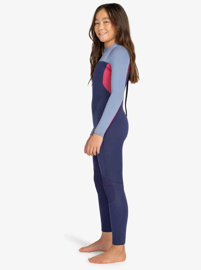 43mm Prologue 8211 Back Zip GBS Wetsuit For Girls 8 8211 16 Dark Denim Kids Roxy Surf