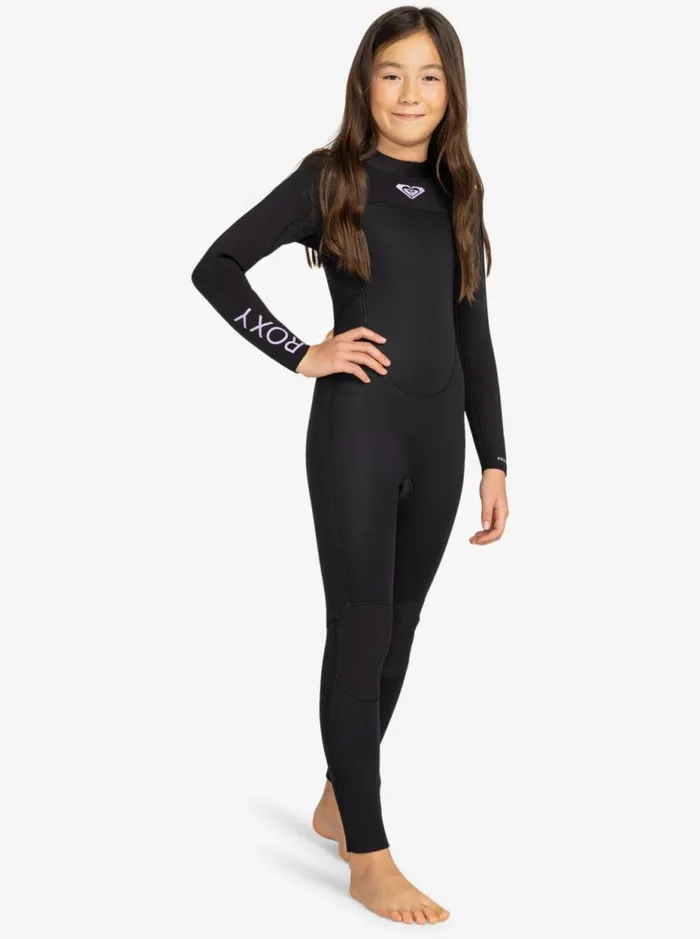 54mm Prologue 8211 Back Zip GBS Wetsuit For Girls 8 8211 16 Black Kids Roxy Surf