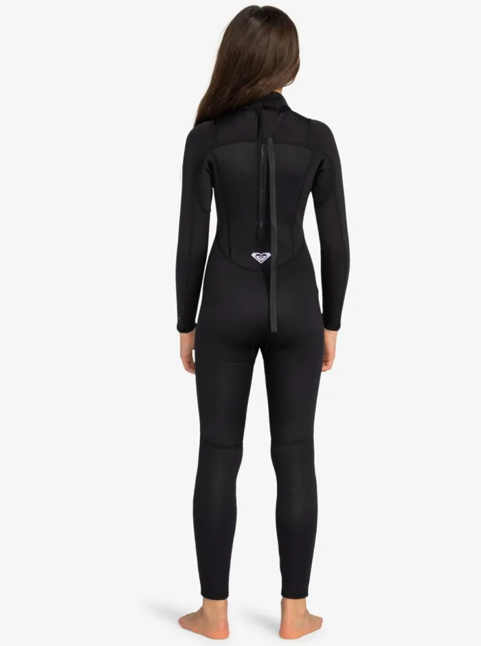54mm Prologue 8211 Back Zip GBS Wetsuit For Girls 8 8211 16 Black Kids Roxy Surf