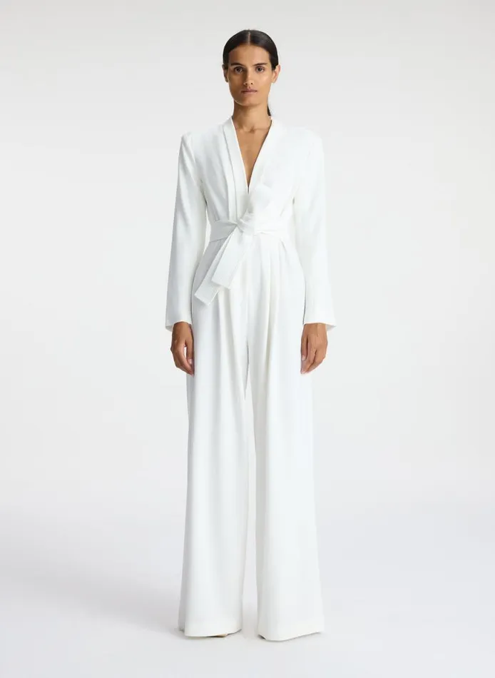 ALC Kieran II WideLeg Jumpsuit White Women Bottoms