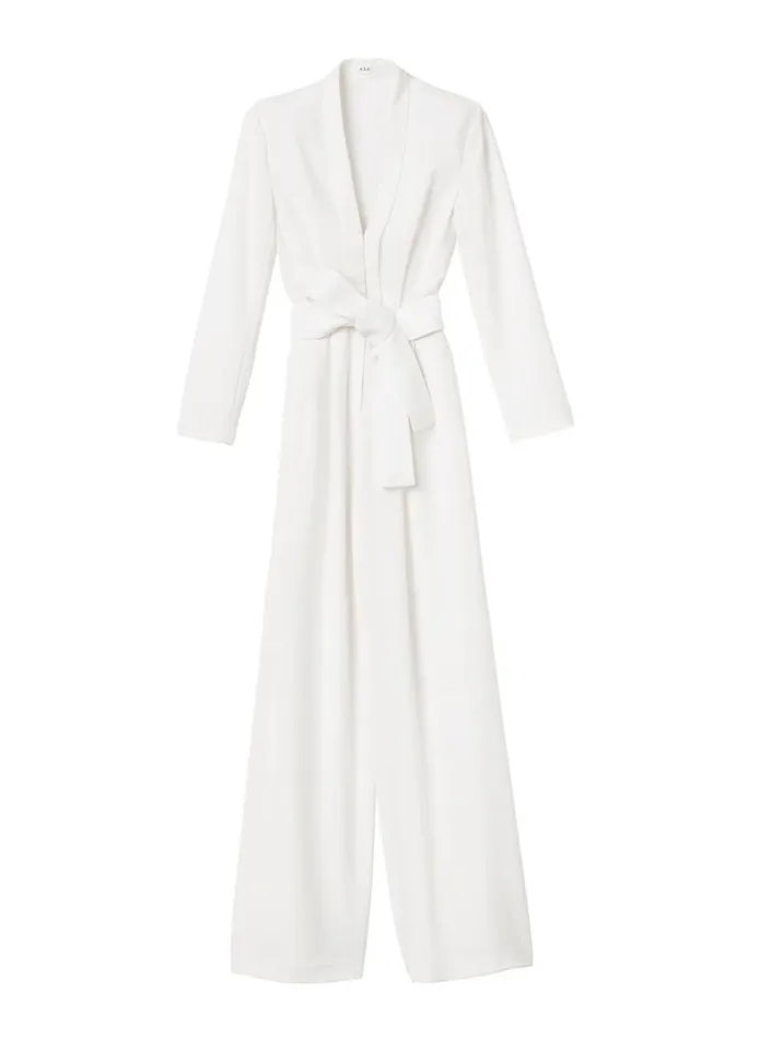 ALC Kieran II WideLeg Jumpsuit White Women Bottoms