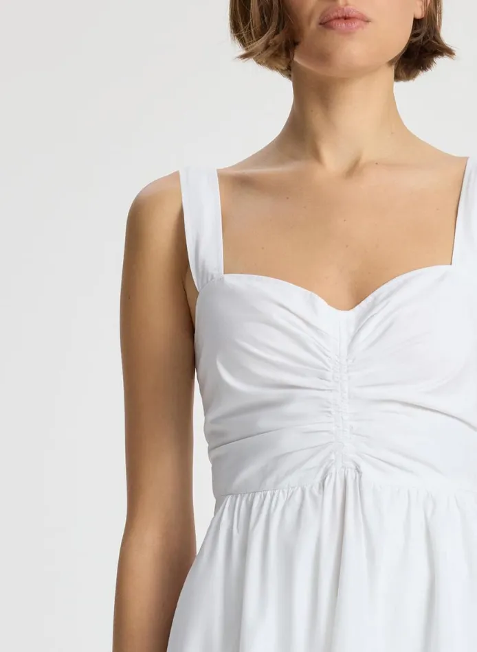 ALC Lilah II Cotton Midi Dress White Women Dresses