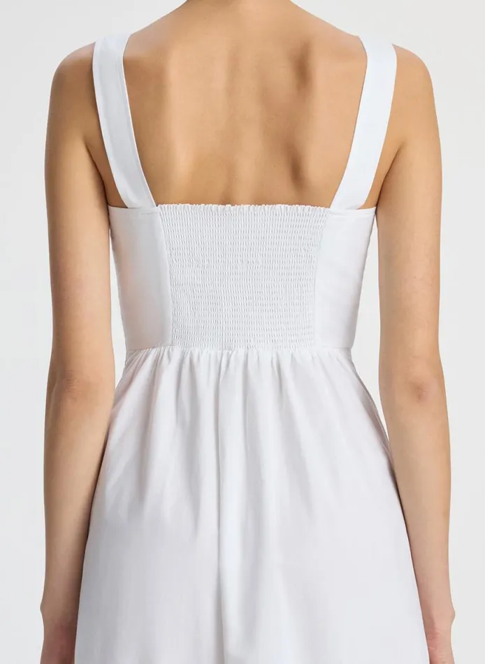 ALC Lilah II Cotton Midi Dress White Women Dresses
