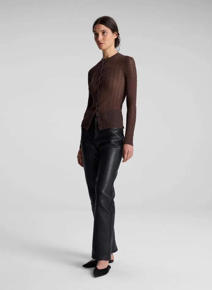 ALC Marley Alpaca Cardigan Brown Women Sweaters