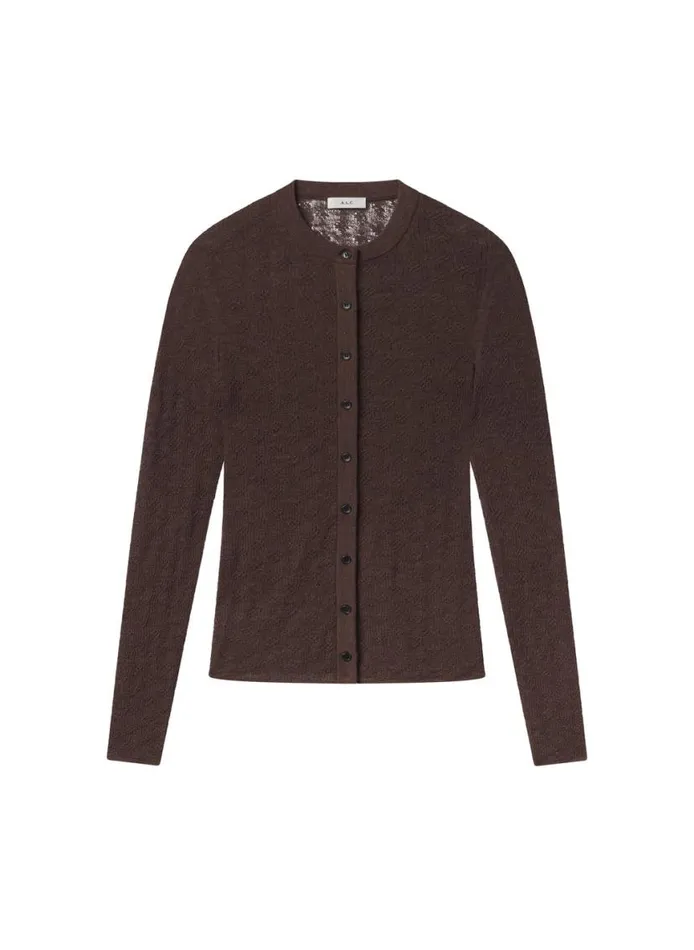 ALC Marley Alpaca Cardigan Brown Women Sweaters