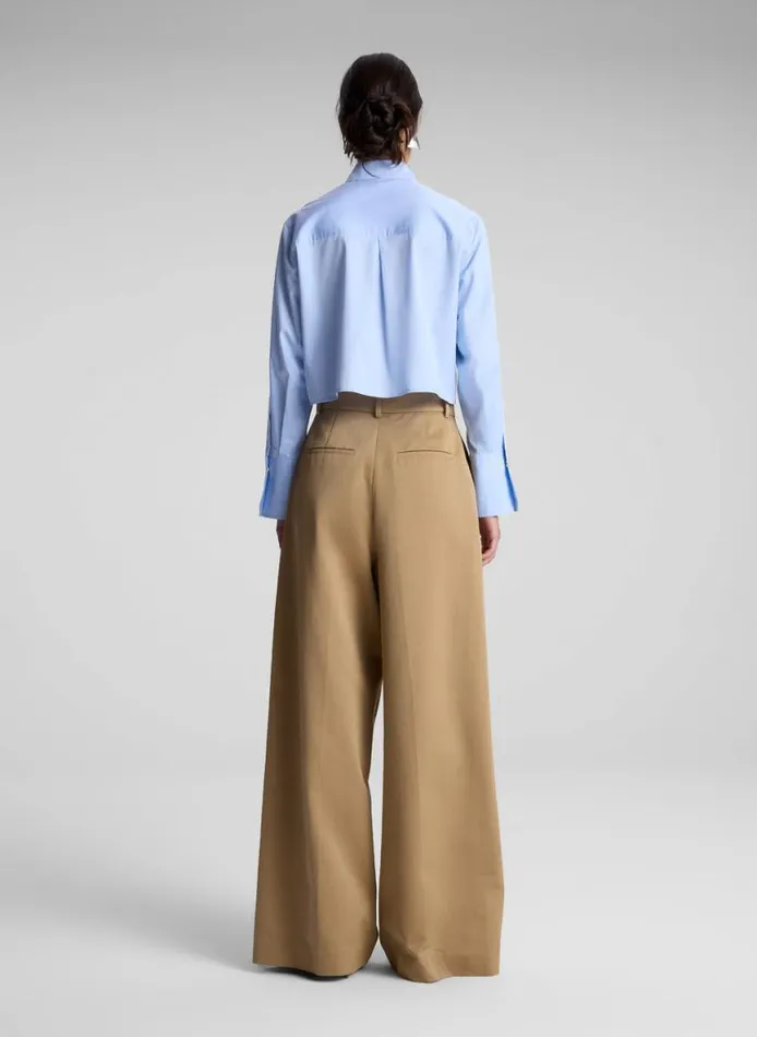 ALC Ryder Cotton Wide Leg Pant Autumn Khaki Women Bottoms