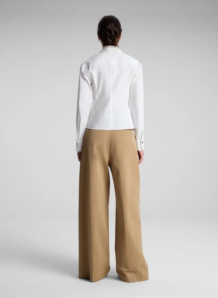 ALC Sage Cotton Zip Top White Women Tops