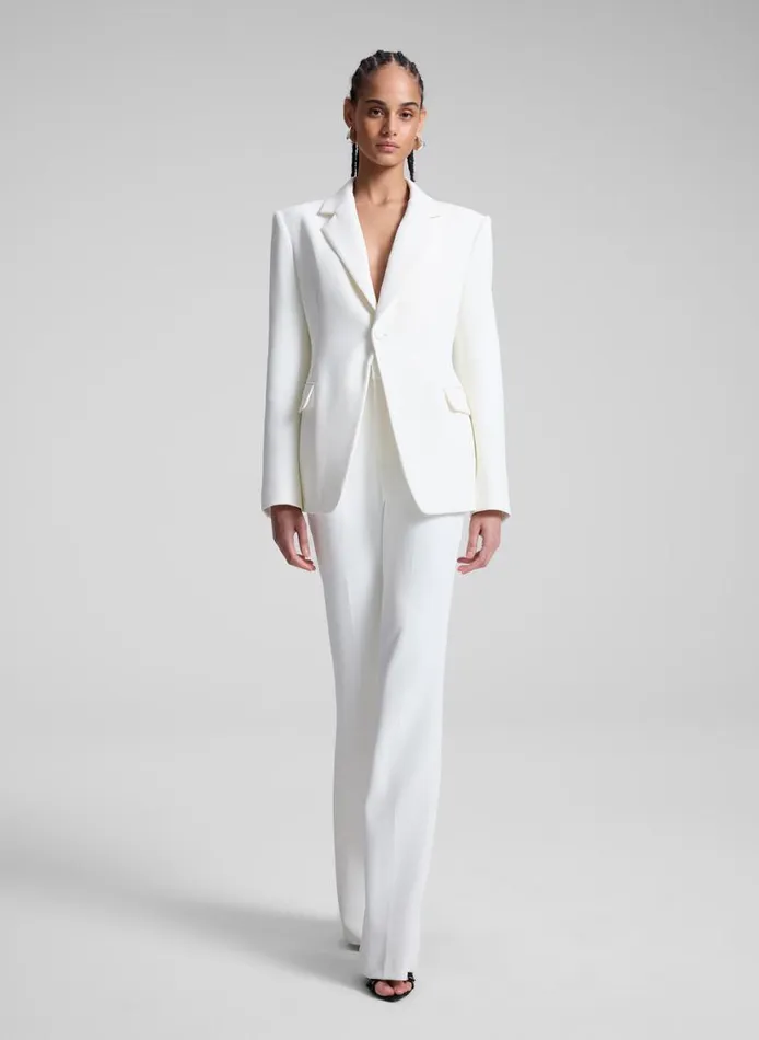 ALC Sophie II Stretch Tailored Pant Off White Women Bottoms