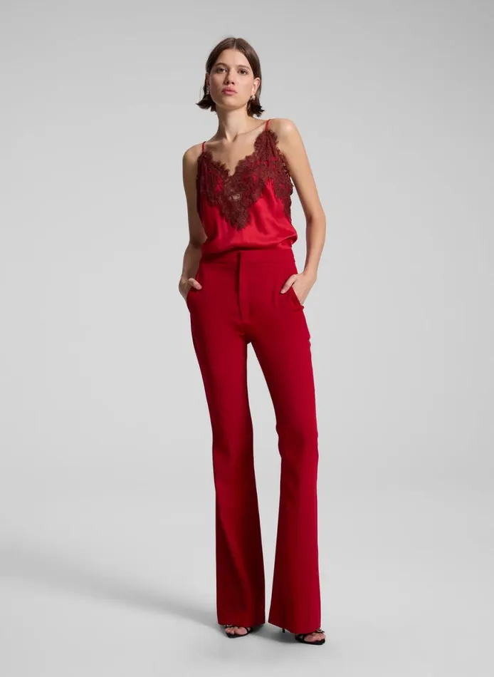 ALC Sophie II Tailored Pant Really Red Women Bottoms