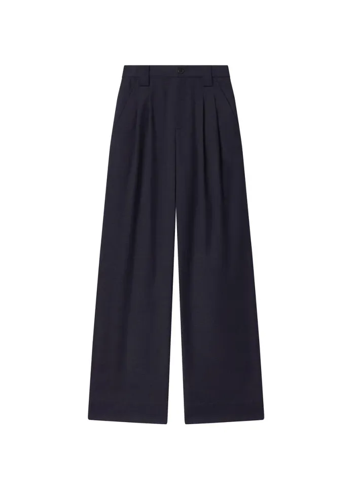 ALC Tommy II Plaid Pant Navyblack Women Bottoms