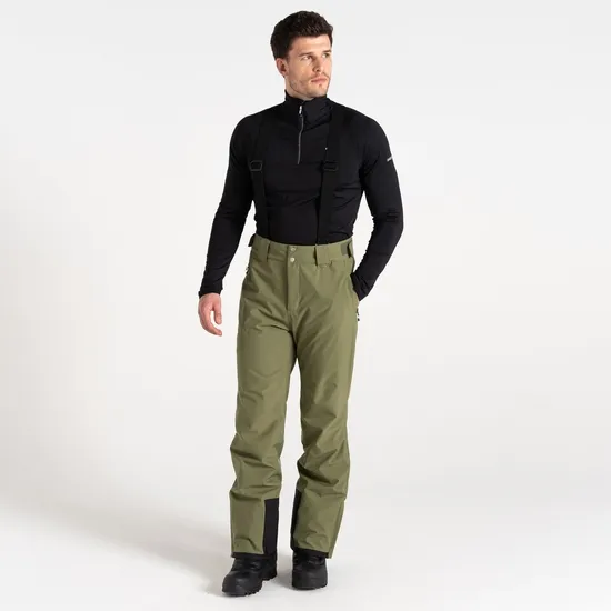 Achieve II Recycled Ski Pants Olivine Green Men Dare 2b Ski Trousers and Salopettes