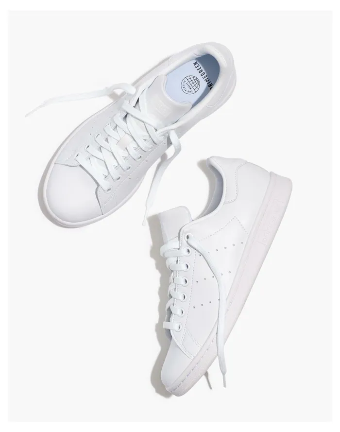 Adidas Stan Smith Lace Up Sneakers Ftwr White Women Madewell Sneakers