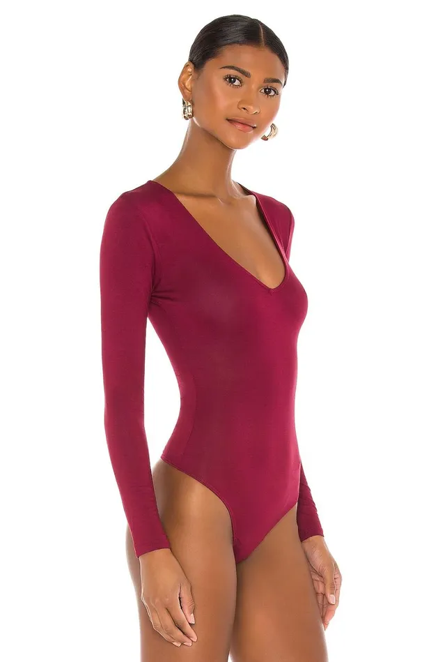 Akron Bodysuit Burgundy Women Lovers Friends Tops