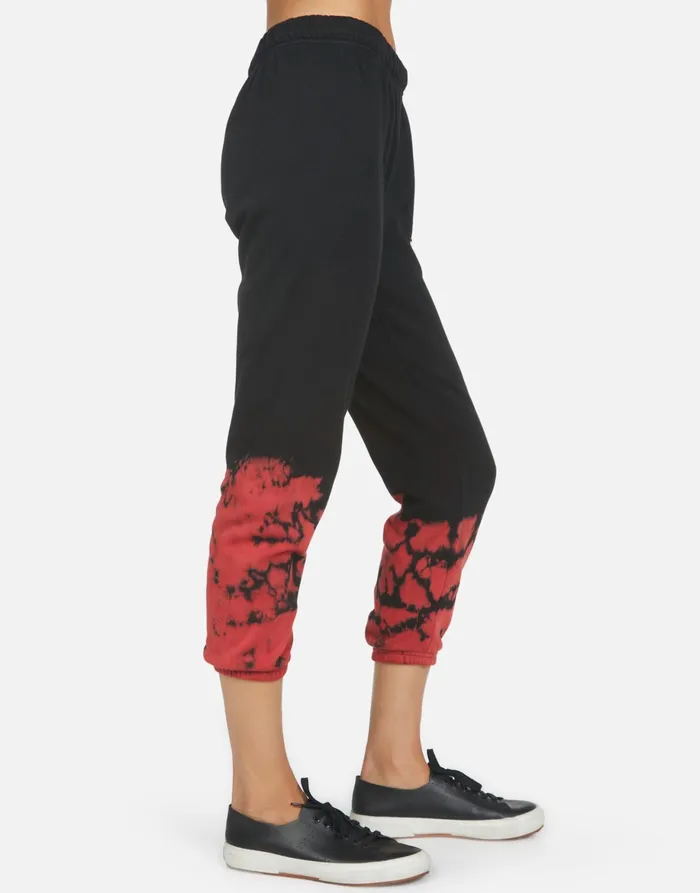 Alana Tiger Tongue Black Women039s Lauren Moshi Crop Sweatpants