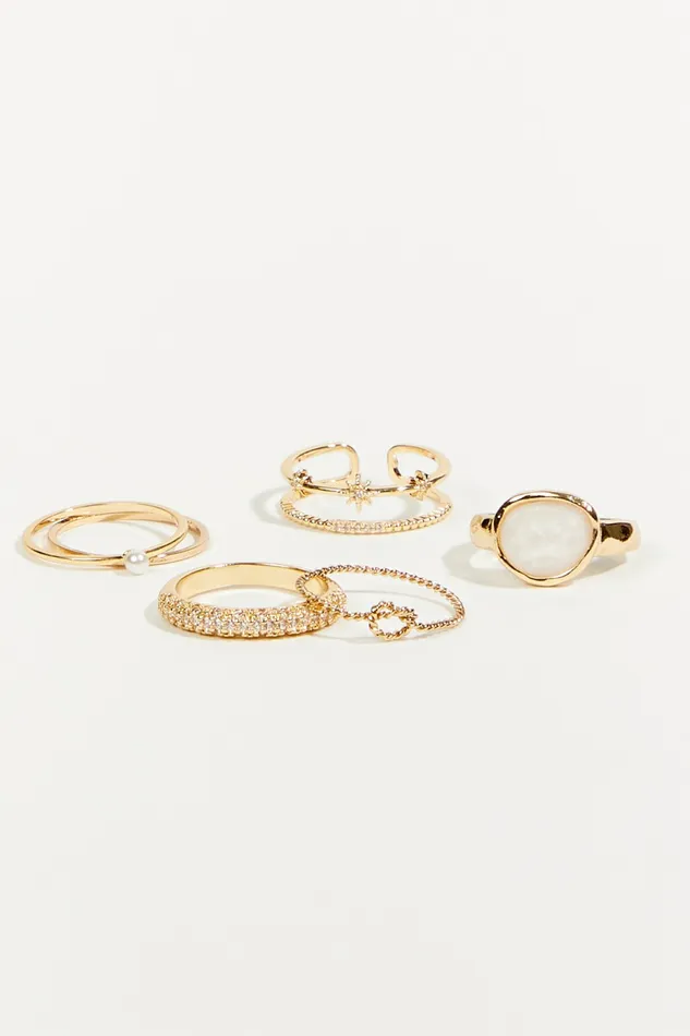 Altar8217d State Glitz Dainty Ring 6 Pack Women Jewelry
