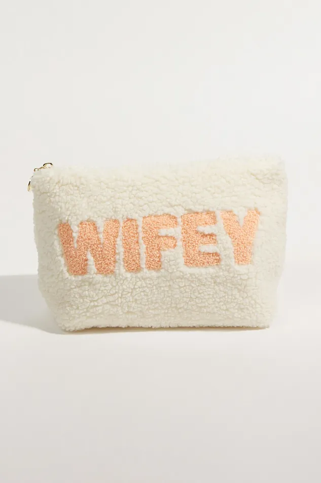 Altar8217d State Wifey Teddy Cosmetic Bag Women Bath Beauty