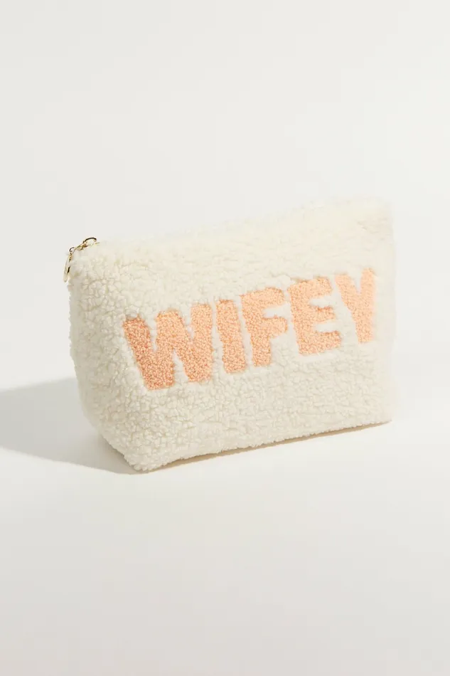 Altar8217d State Wifey Teddy Cosmetic Bag Women Bath Beauty