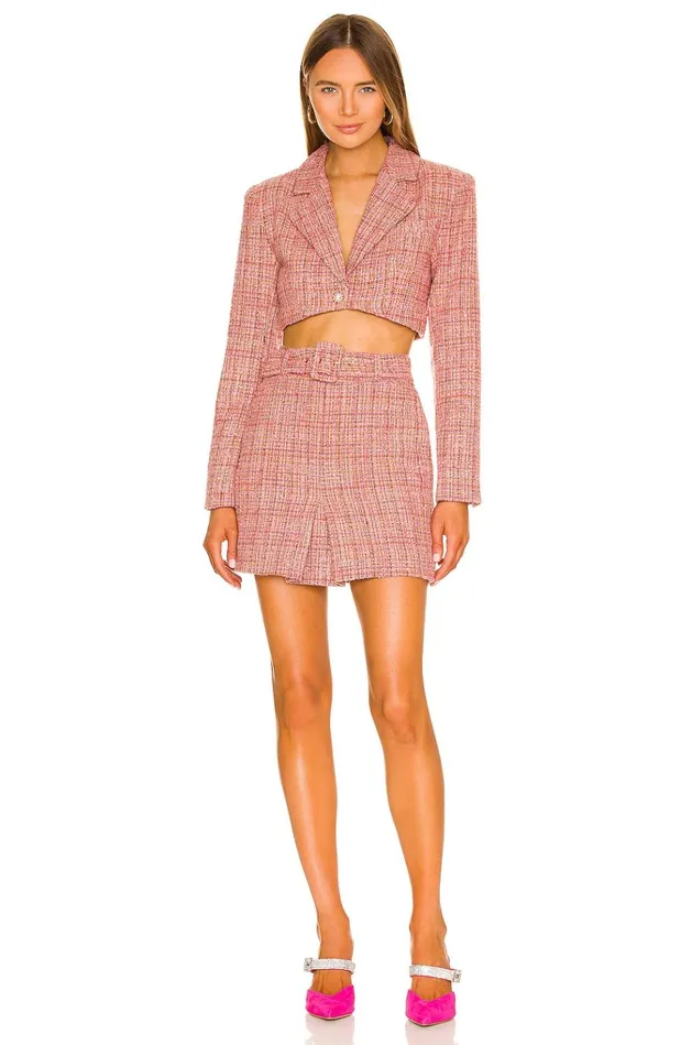 Amira Mini Skirt Pink Multi Women Lovers Friends Skirts