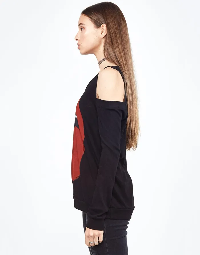 Analise Red Tongue Black Women039s Lauren Moshi Long Sleeve