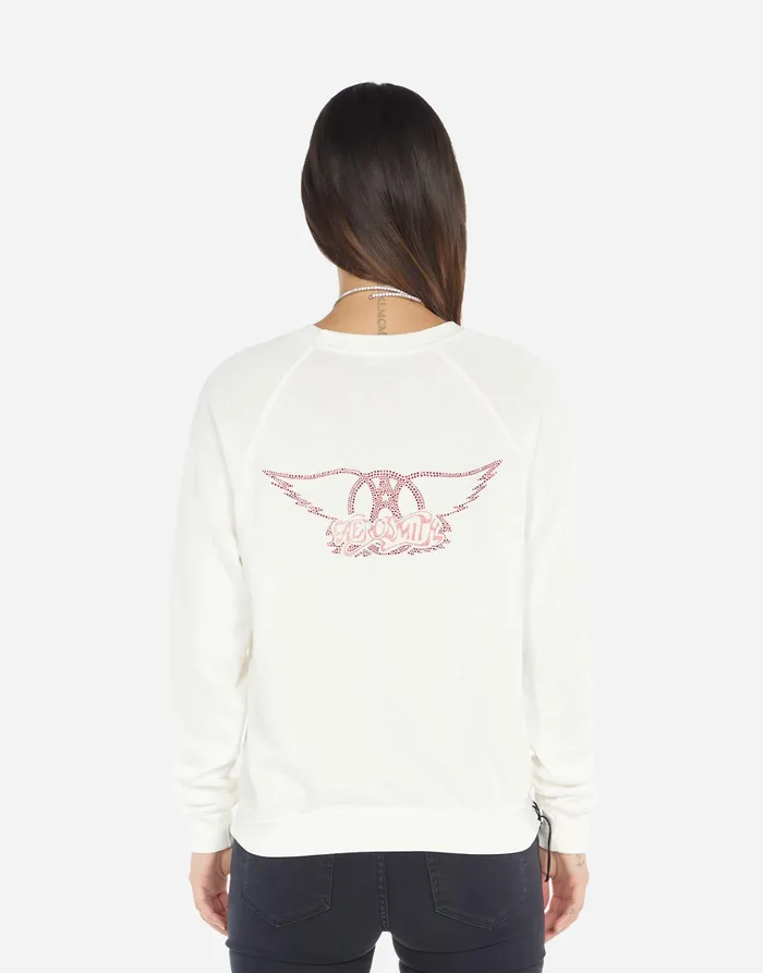 Anela Vintage Aerosmith Milk Women039s Lauren Moshi Long Sleeve