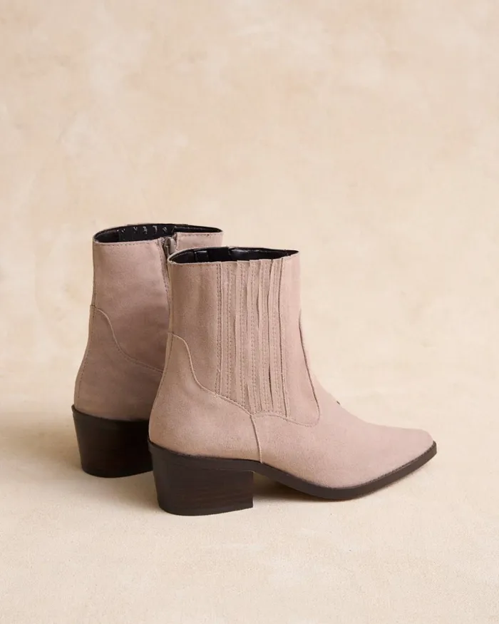 Ankle Boots Picatea Heel Nude Women Polin Et Moi Ankle Boots