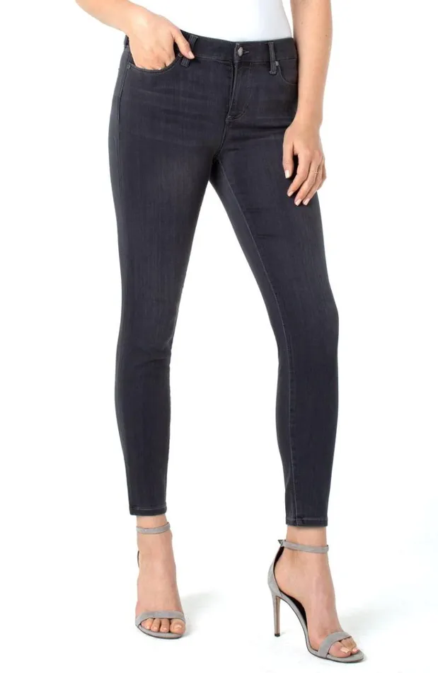 Ankle Skinny Women Liverpool Los Angeles Abby Ankle Skinny Silky Soft Meteorite
