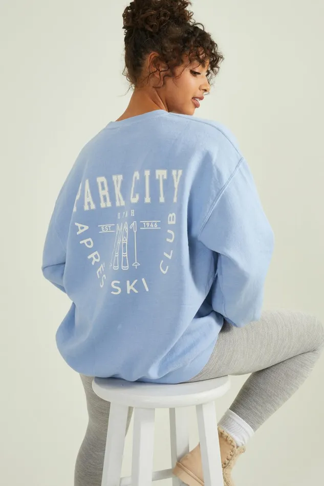 Aprs Ski Club Graphic Sweatshirt Women Activewear Altar8217d State