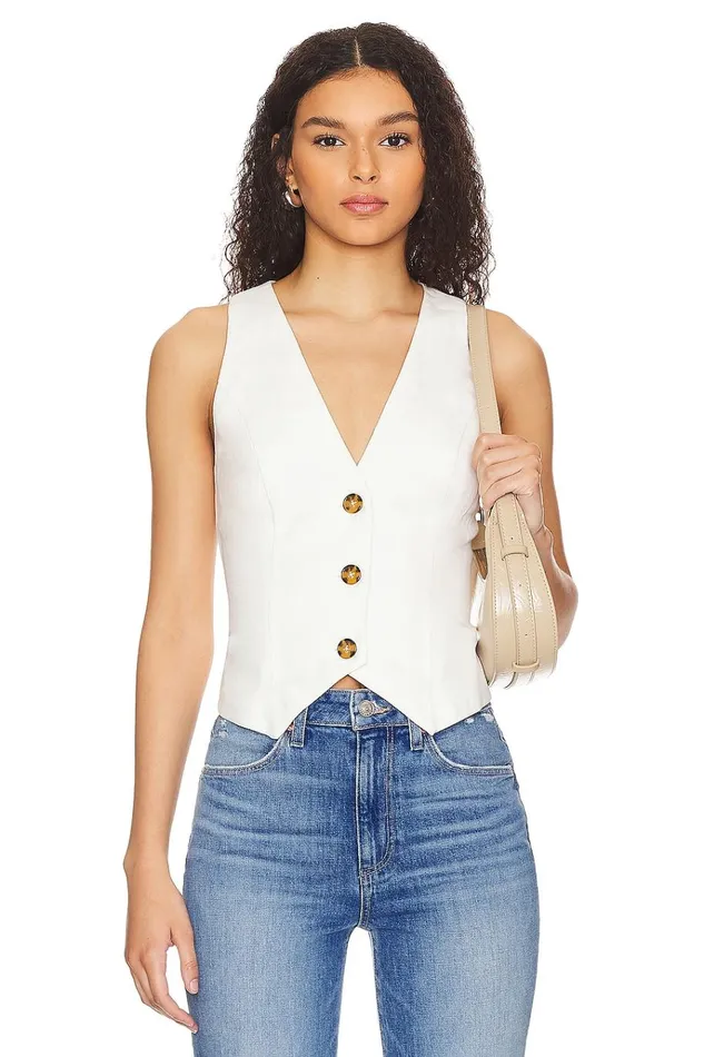 Asa Vest Ivory Women Lovers Friends Tops