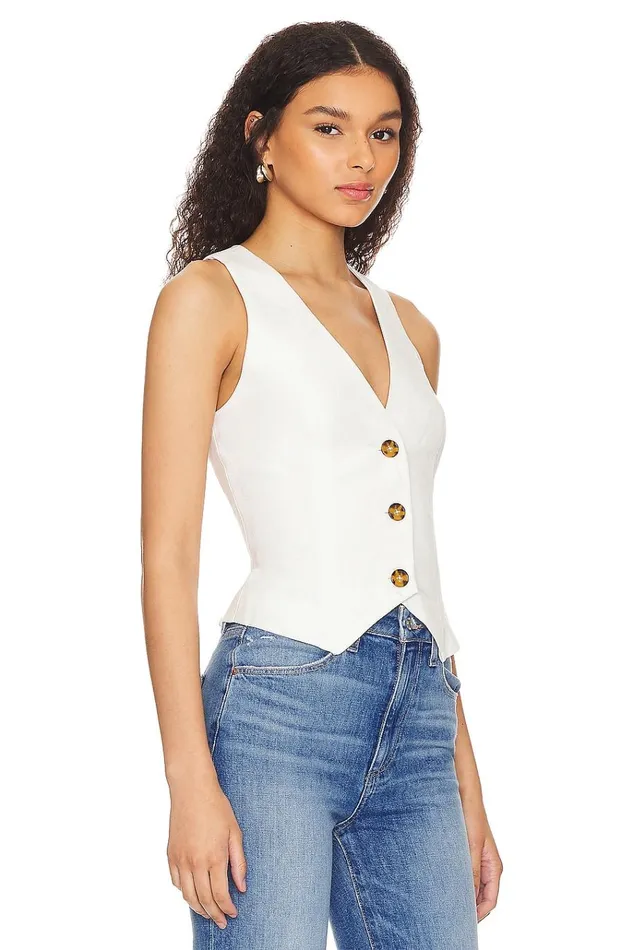Asa Vest Ivory Women Lovers Friends Tops Asa Vest Ivory Women Lovers Friends Tops