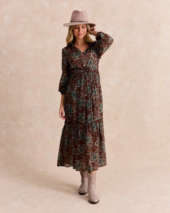 Ash Shirt Dress Brown Women Polin Et Moi Dresses And Jumpsuits