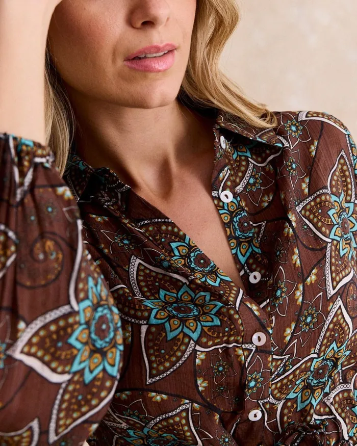 Ash Shirt Dress Brown Women Polin Et Moi Dresses And Jumpsuits