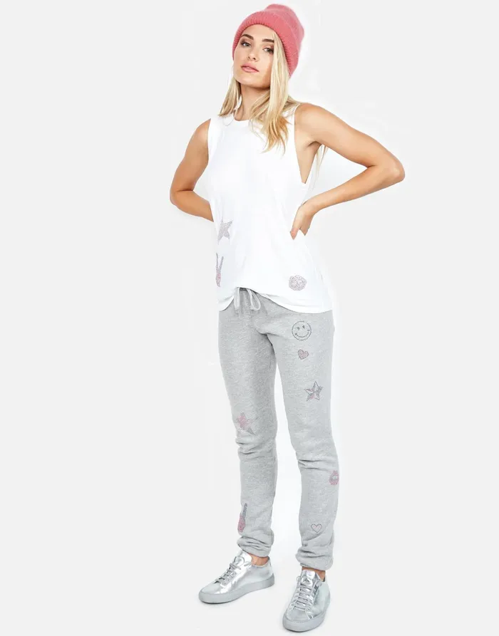 Ashlin Crystal Elements White Women039s Lauren Moshi Tanks