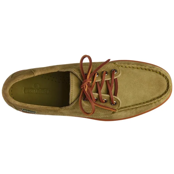 ASKOOK SUEDE Yellow Men Sebago Laced Shoes