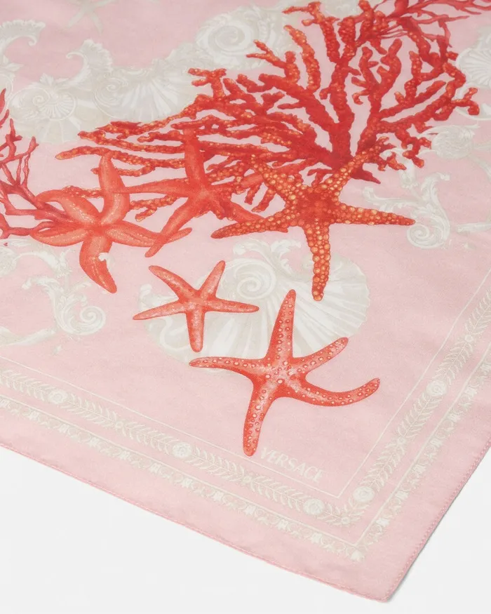 Bags and Accessories Kids Versace Barocco Sea Foulard 236034 Pinkprint