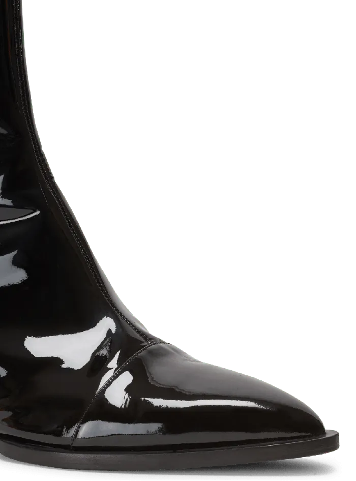Balmain Boots And Rangers Men Billy Patent Leather Ankle Boots Black
