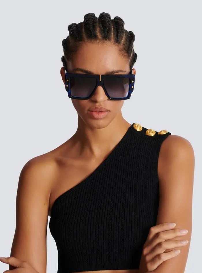 Balmain Eyewear WomenMen BGrand Sunglasses Blue