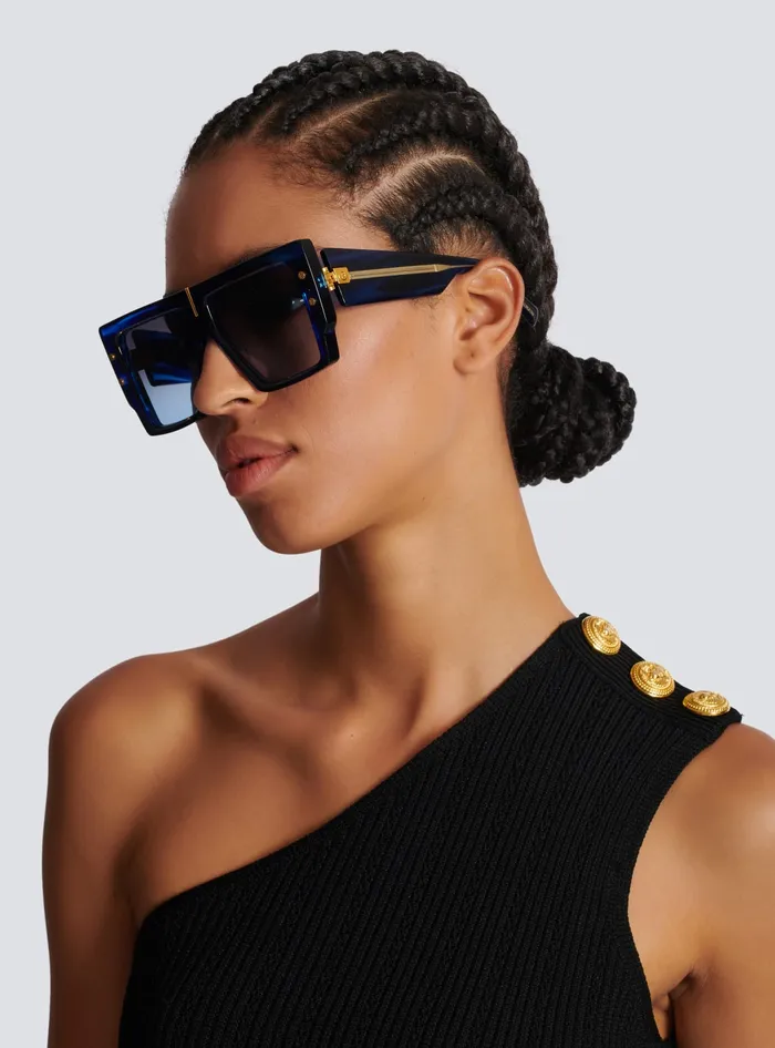 Balmain Eyewear WomenMen BGrand Sunglasses Blue