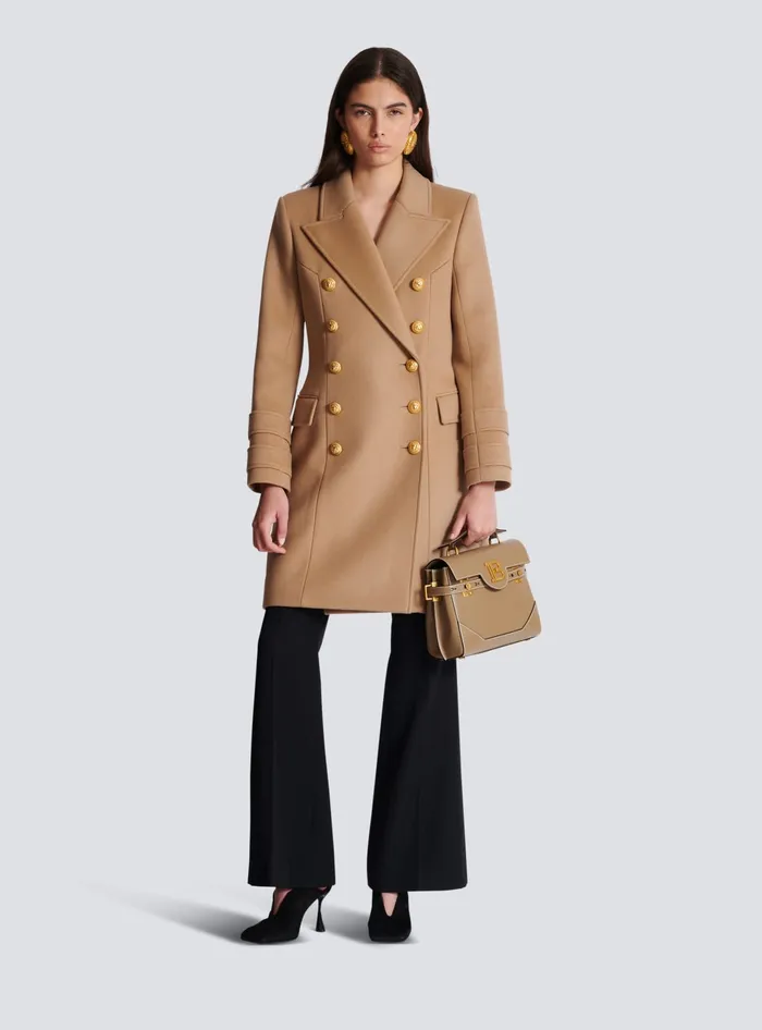 Balmain Handbags Women Calfskin BBuzz 23 Bag Brown