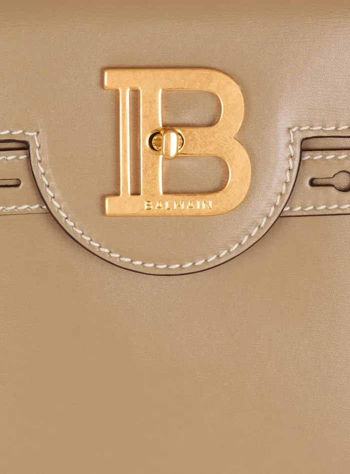 Balmain Handbags Women Calfskin BBuzz 23 Bag Brown
