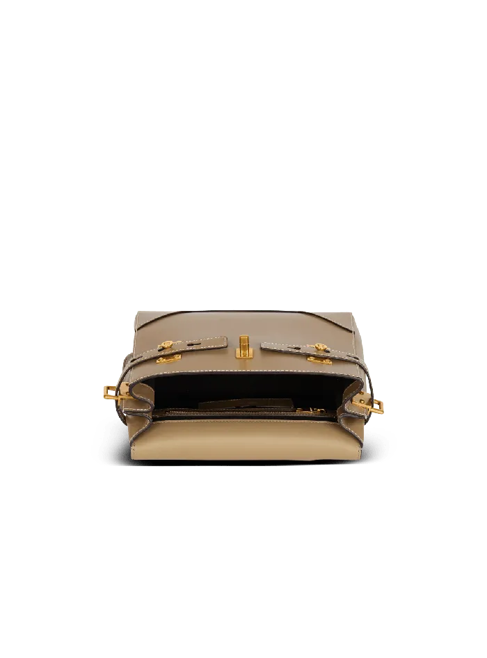 Balmain Handbags Women Calfskin BBuzz 23 Bag Brown