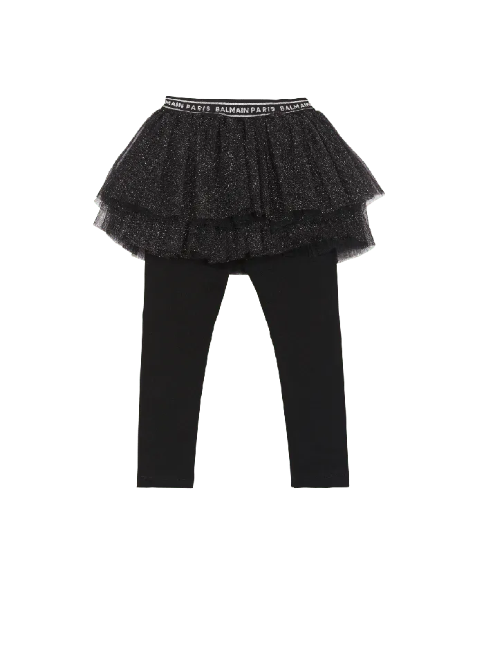 Balmain Kids Dance Leggings Black