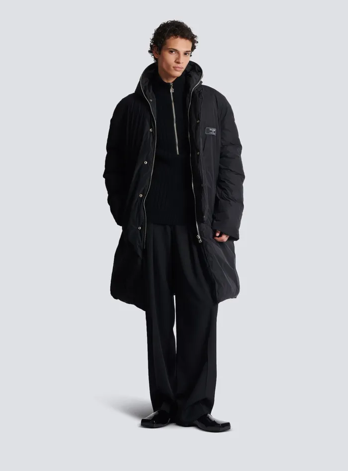 Balmain Knitwear Men Ecocashmere Highneck Jumper Black