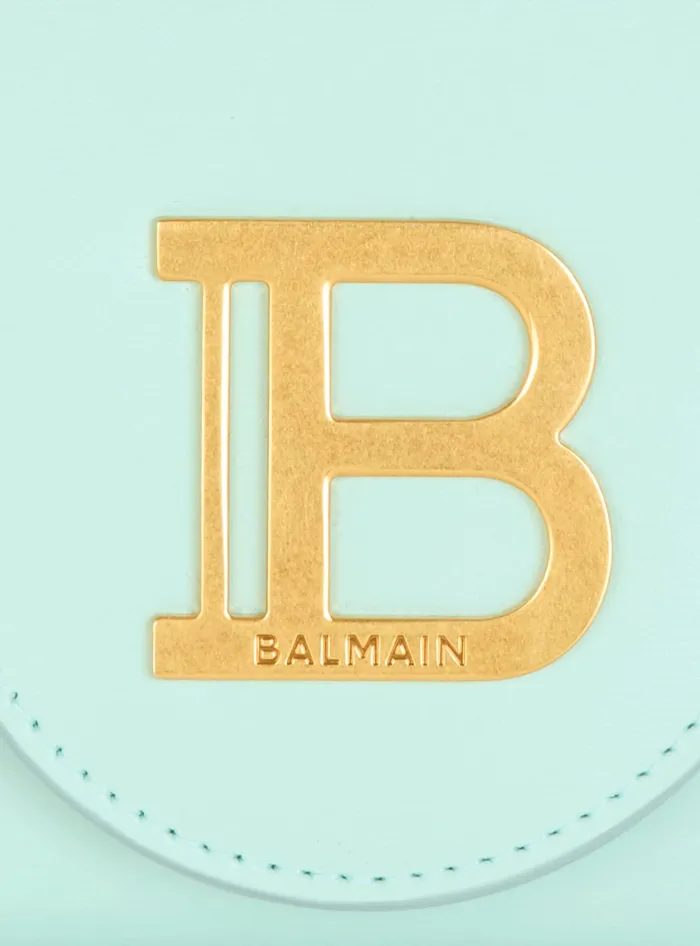 Balmain Small Leather Goods Women Calfskin BBuzz Wallet Blue